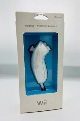 Nintendo Wii White Nunchuck Remote Accessory - New in Box - Some marks on Box - Image 1 of 4