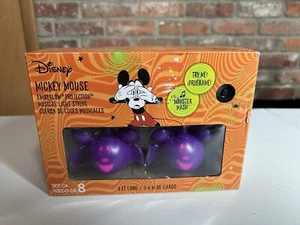 Disney Halloween Mickey Mouse Musical Purple Bat Projection Lights Musical NEW - Picture 1 of 7