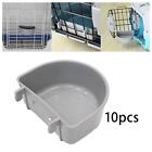 10Pcs Pet Carrier Bowl Feeder Small Attached to Cage Dog Crate Bowls Hanging