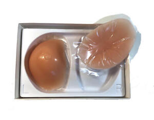 NuBra Silicone Invisible Breast SIZE Enhancer Forms w/ Nipples & Adhesive B106A