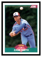 1989 Score Rookie & Traded #56T ZANE SMITH Montreal Expos