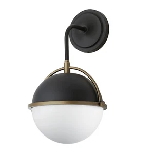 Black Weathered Brass One Light Outdoor Wall Sconce from the Duke Collection - Picture 1 of 1