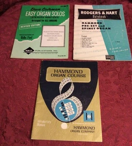 Vintage Music Books for Organs Hammond Lot of 3 - Picture 1 of 4