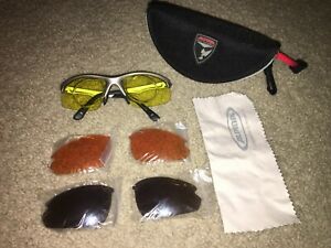 ALPINA PSO FOUR Sport Glasses / Sunglasses CYCLING gray / yellow / amber lenses