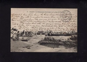 WW1 Agadir, Morocco 1915 Troops Landing On The Beach - Picture 1 of 2