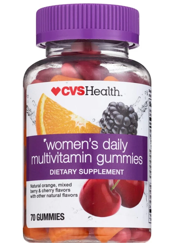 Multivitamínico completo CVS Health Women's Daily Gummies 70 ct caducidad 19/07 Foto 1 de 1