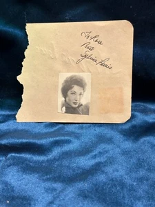 Sylvia Lewis „Beverly Hillbillies“ „Dick Van Dyke“ / Unbekannt ? Signierte Autokarte - Bild 1 von 2