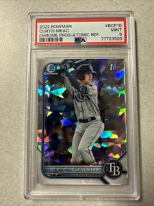 Curtis Mead 2022 Bowman Chrome #BCP-10 Atomic Refractor 1st Prospect Rookie RC
