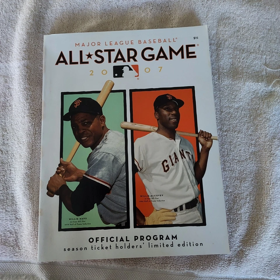 2007 MLB All Star Game Program Season  Willie Mays Willie McCovey - SHARP! - Image 1 of 1
