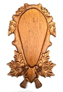 H11 GeschnitztesTrophäenbrett- Rothirsch-Trophäenschild Hirsch NEU!!! - Picture 1 of 5