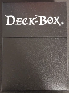 Ultra Pro 80 Card Deck Box - Black With Black Card Sleeves - Picture 1 of 9