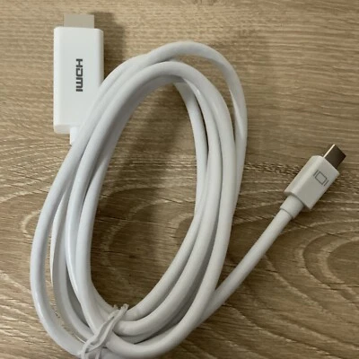 📀 Phillips Mini Display Port to HDMI Cable 6ft. - White AS SHOWN - Image 1 of 2
