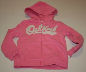 NEW OshKosh Girls Heritage White Logo Light Pink Hoodie NWT 6 8 12 14 Sweatshirt - Picture 1 of 2