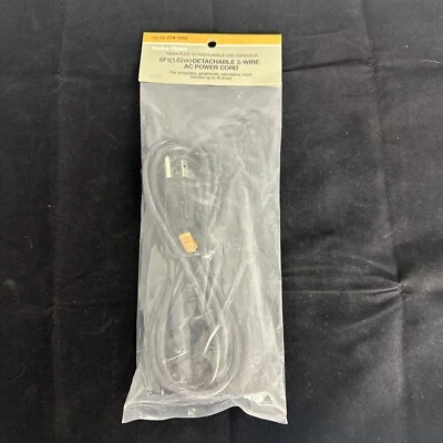 Radio Shack 6ft Detachable  3-Wire AC Power Cord computer cable Extension 10 Amp - Image 1 of 4