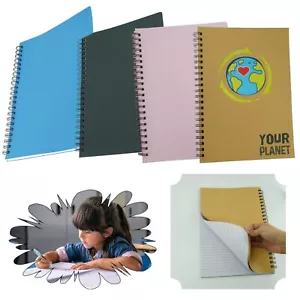 Notebook a spirale A4 cuscinetti da scrittura foderati rilegati a doppio filo forniture scolastiche - Foto 1 di 54