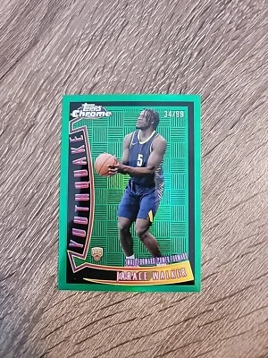 2023-24 Topps Chrome Basketball Youthquake Jarace Walker /99 Green Refractor RC - Image 1 of 4