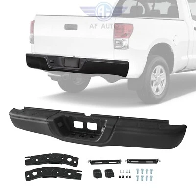 Rear Step Bumper For 2000-2006 Toyota Tundra Powdercoated Black Fleetside - Изображение 1 из 4