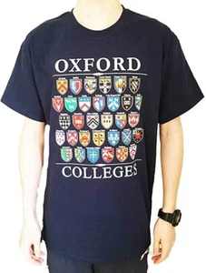T-Shirt Oxford University College Colleges Schilde NEU UVP £15,99 Größen M-2XL - Bild 1 von 8