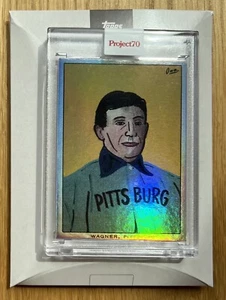 2021 Topps Project 70~1958 Honus Wagner #863 Rainbow Foil~ By Oldmanalan #25/70 - Picture 1 of 2