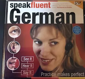 PC CD Rom Speak Fluent German VGC - Picture 1 of 3