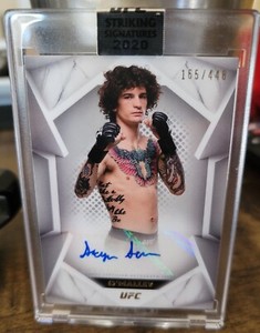2020 Topps UFC Striking Signatures Sean O’Malley Auto 165/448 Suga Sean Sealed