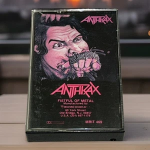 ANTHRAX Fistful Of Metal - Cassette Tape Megaforce MRIT 469 - Picture 1 of 8
