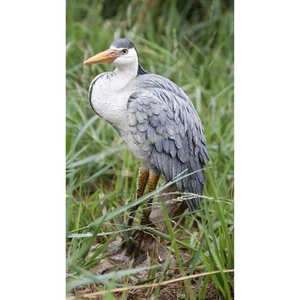 Hi- Line Gift 87687-A Heron Standing Statue Gray - Picture 1 of 5