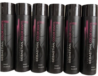 Sebastian Color Ignite Single Tone Hair Color Protection Shampoo 8.4 oz Lot Of 6 - Image 1 of 2