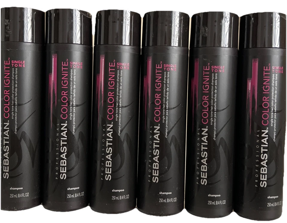 Sebastian Color Ignite Single Tone Hair Color Protection Shampoo 8.4 oz Lot Of 6 - Image 1 of 2