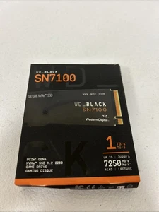 NEW WD BLACK 1TB SN7100 NVMe Internal Gaming SSD M.2 2280 WDS100T4X0E - Afbeelding 1 van 2