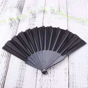 Advertising Fabric Folding Fan Handheld Foldable Chinese Calligraphy Blank Fans - Picture 1 of 11