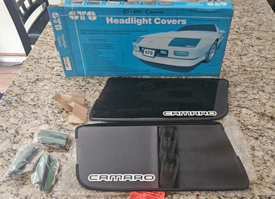 NEW smoke headlight covers 1980-1987 chevoret camaro black  GTS  GTO 109 - Image 1 of 4