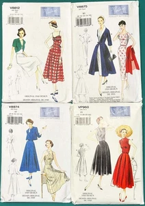 Lot of 4 Vogue Vintage Model Sewing Patterns for Ladies Mixed Sizes Uncut - Picture 1 of 5