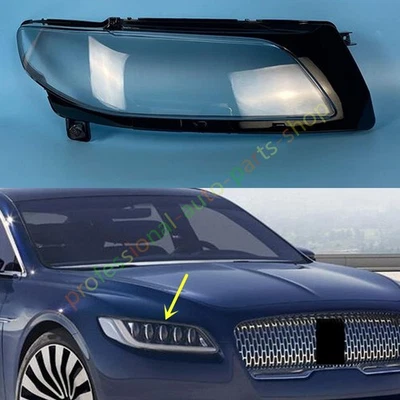 Cubierta de lente transparente + pegamento para faros laterales derechos para Lincoln Continental 2015-2020 Foto 1 de 4