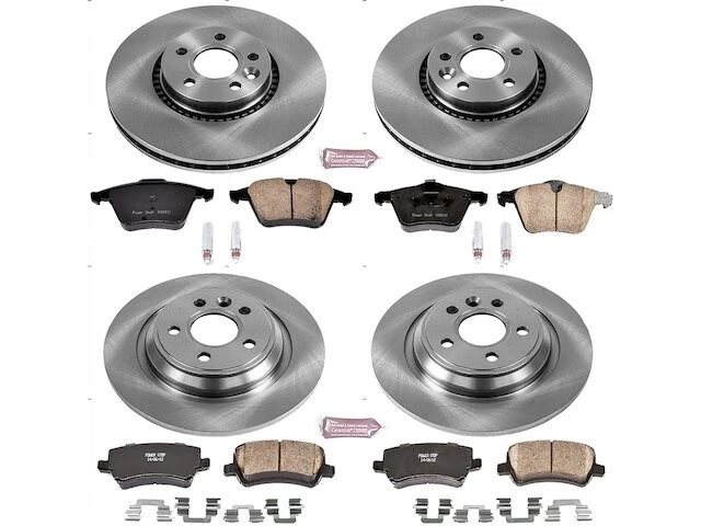 Kit de pastillas de freno y rotor delanteras y traseras para Volvo XC70 2009 2008-2016 QC511XB Foto 1 de 1
