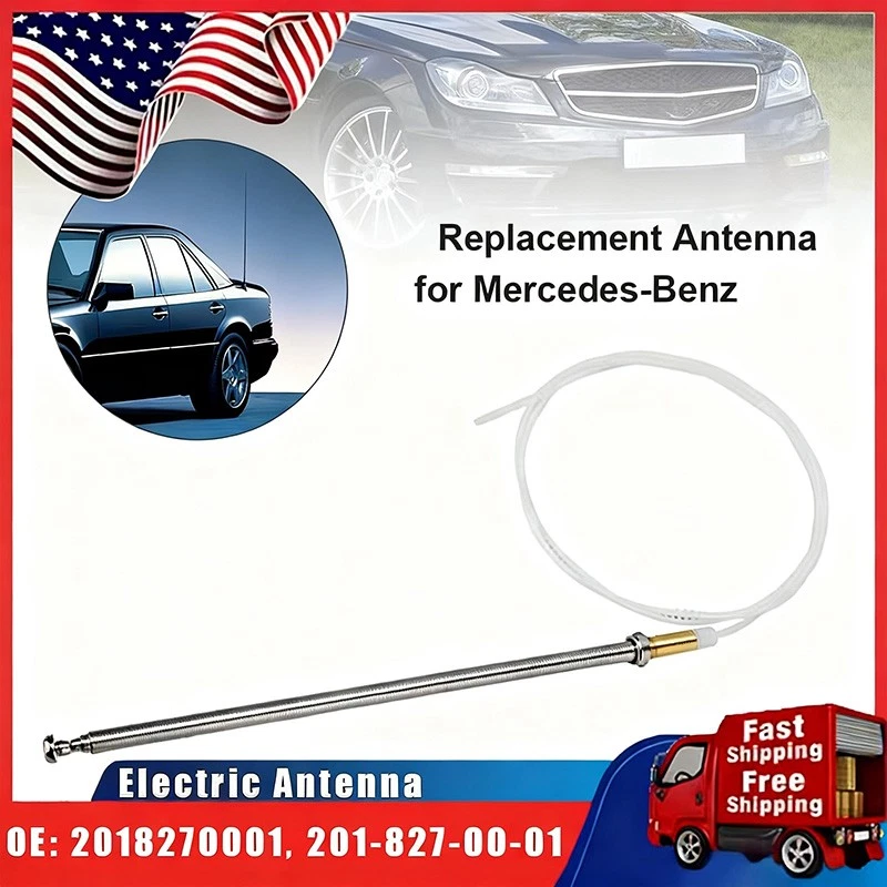 For Mercedes R107 W123 W124 R129 W211 power Antenna Mast Replace OEM 2018270001 Foto 1 de 4
