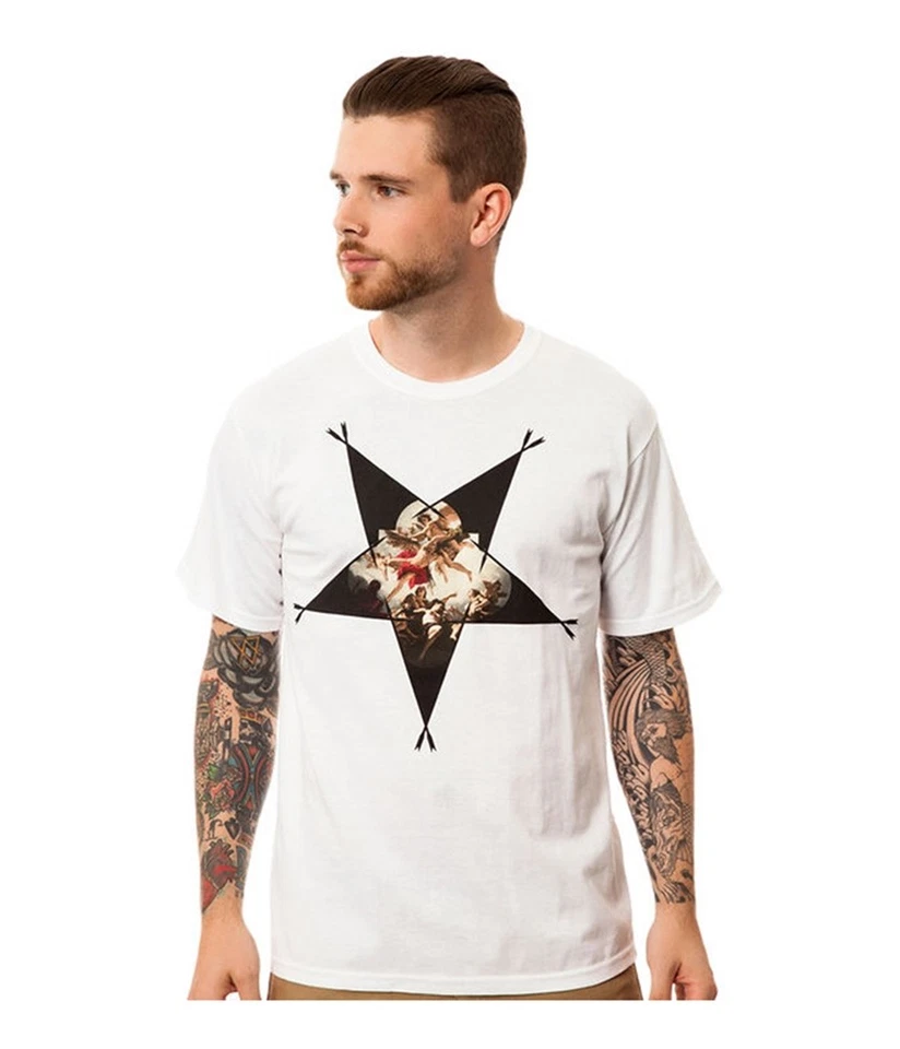 Black Scale Mens The Cupid's Sin Graphic T-Shirt, White, Small - Image 1 of 1