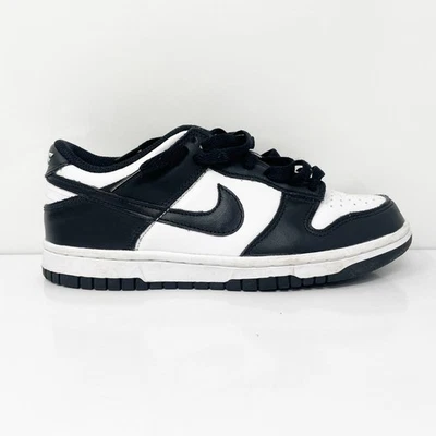 Tênis Nike masculino Dunk Low CW1590-100 preto casual tamanho 4,5Y - Imagem 1 de 4