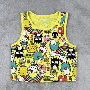 Hello Kitty And Friends Sanrio Tank Top Girls XL Yellow Multicolored All Over - Picture 1 of 7