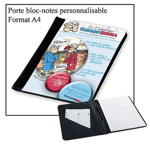 Pochette Porte bloc-note personnalisé avec photo logo format A4 - Picture 1 of 1