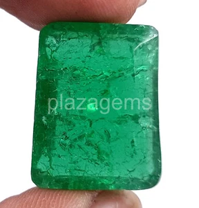 Natürlicher EGL-zertifizierter 12,00 ct Smaragdform loser Edelstein aus Sambia 5 DOZ - Bild 1 von 5