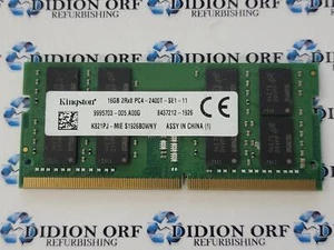 KINGSTON 16 GB DDR4 LAPTOP RAM PC4-2400T 2Rx8 K821PJ-MIE, SKU 7884 - Picture 1 of 1