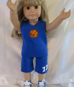 Puppenkleidung - 18 Zoll - Basketball Uniform NEU - Handarbeit - Bild 1 von 2