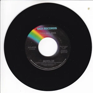 BRENDA LEE Jingle Bell Rock VG+ 45 RPM REISSUE - Picture 1 of 2