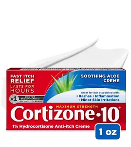 Cortizone 10 Maximum Strength ~ Soothing Aloe Cream Large 28g NEW. - Picture 1 of 7