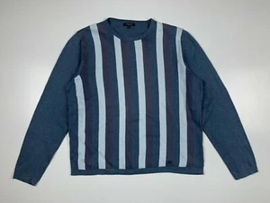 Vintage Burberry London Men's Lightweight Cotton Striped Sweater Size XL - Picture 1 of 10