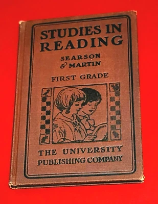 STUDIES  IN READING--FIRST GRADE. by Searson & Martin. (c) 1920 Good Condition - Image 1 of 4