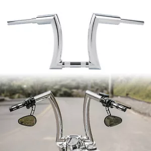 14" Rise 2" Ape Hanger Handlebar Fit For Harley Dyna Touring Softail Wide Glide - Picture 1 of 9
