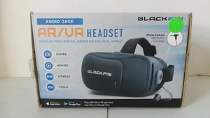 Black Fin Audio Jack AR / VR Headset Universal Fit #ARVR001-AJ Stereo Earbuds - Picture 1 of 8