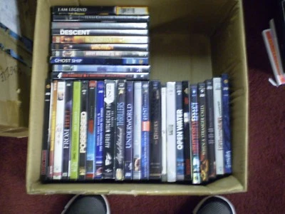 (48) Halloween Horror DVD Lot: Texas Chainsaw Descent Ring Saw Jaws Poltergeist - Image 1 of 4